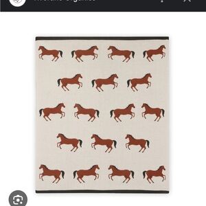 NWT - Organic Cotton Jacquard Sweater Knit Baby Blanket viverano organics